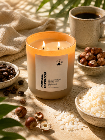 Morning Expresso – Fresh Coffee Scented Soy Candle, 9 oz
