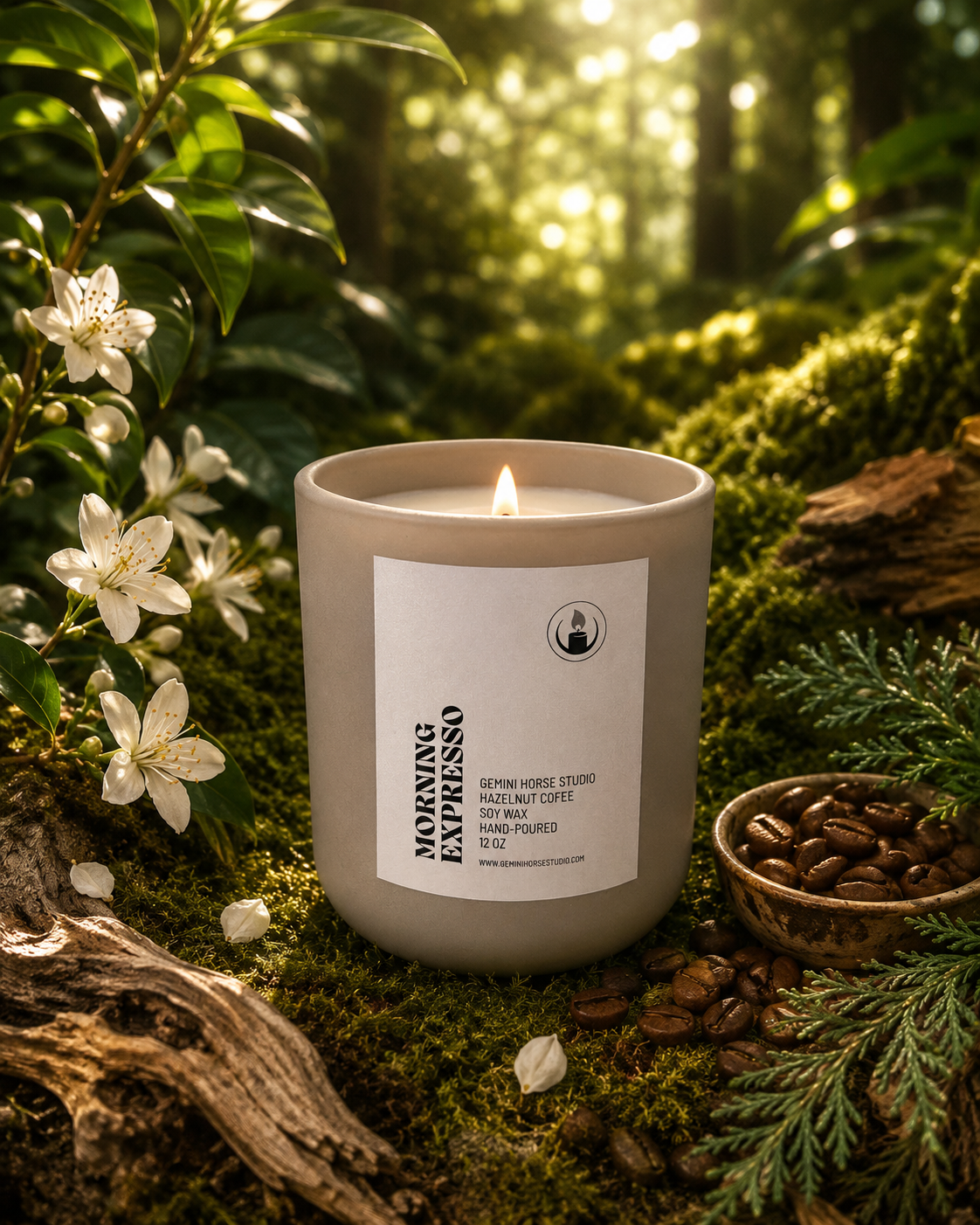 Morning Expresso – Fresh Coffee Scented Soy Candle, 9 oz