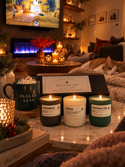 Holiday Joy – Christmas Mini Candle Gift Set (3 x 2.5 oz)